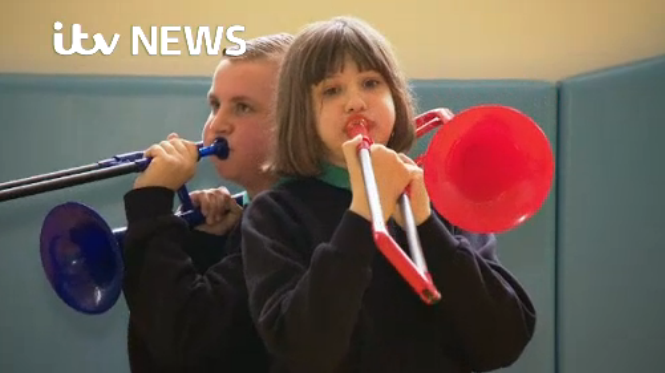 ITV News reports on special needs school's pBand