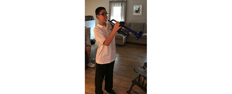 Andrew and his pTrumpet