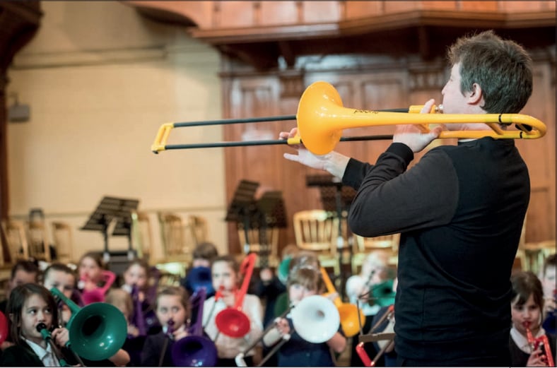 FROM BRASS TO RECYCLABLE PLASTIC; REINVENTION OF MUSICAL INSTRUMENTS