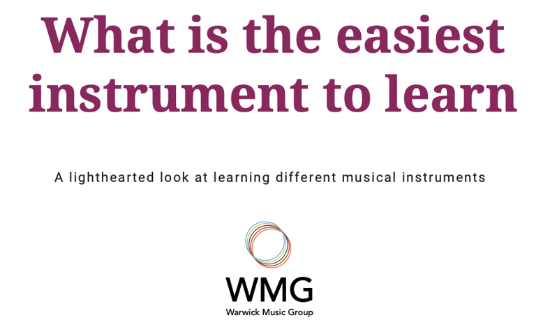 Easiest instrument to learn free eBook
