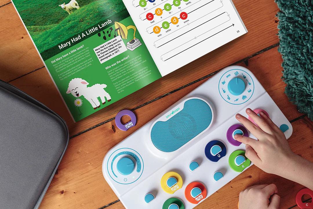 Soundbops instrument with accompanying book.