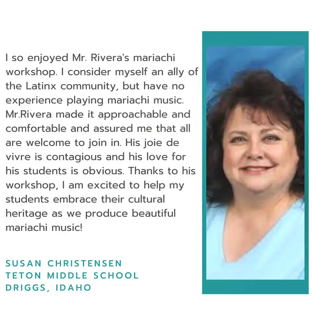 A testimonial from Susan Christensen, an educator from Idaho.